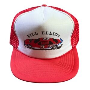 Mohr's Bill Elliott NASCAR Trucker Hat‎ Racing Coors Red White One Size